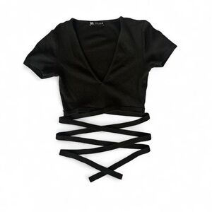 Zara V-Neck Wrap Top